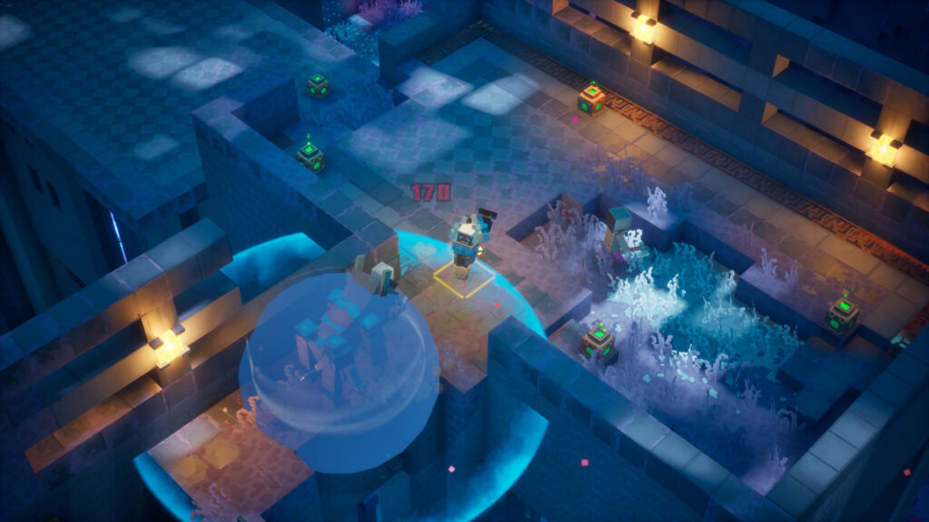 Official artwork showing heroes moving through a colorful Sift area